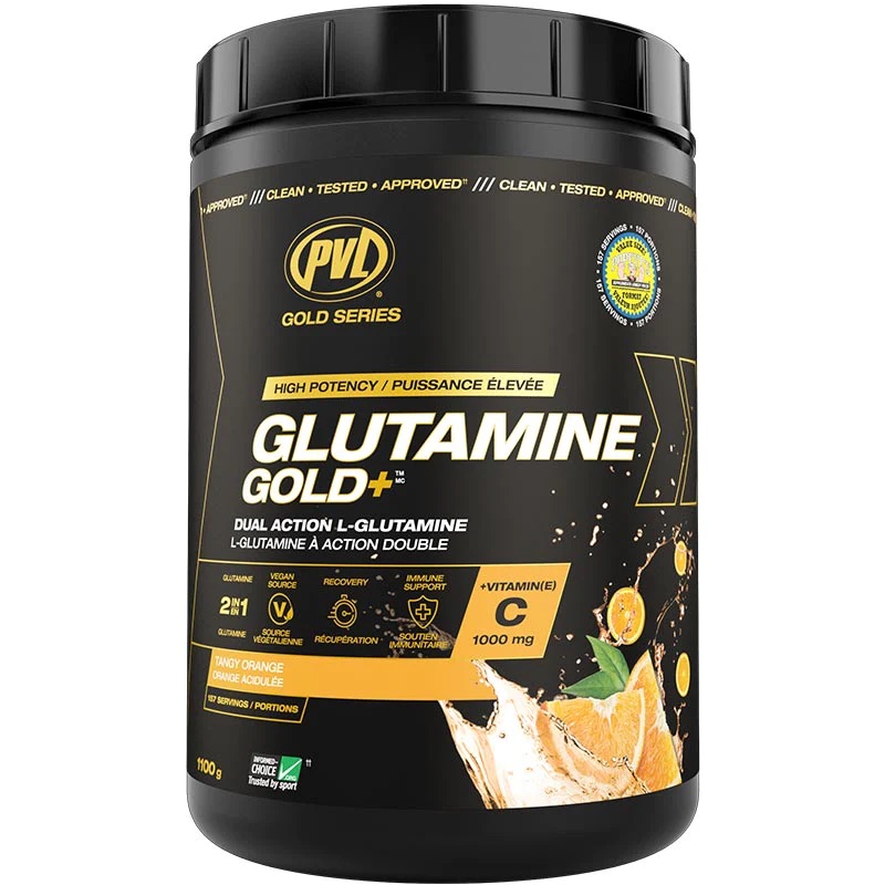 PVL Glutamine Gold+ Vitamin C 1100 g. (รับฟรี!! PVL Shaker 1.0L 1 ใบ)