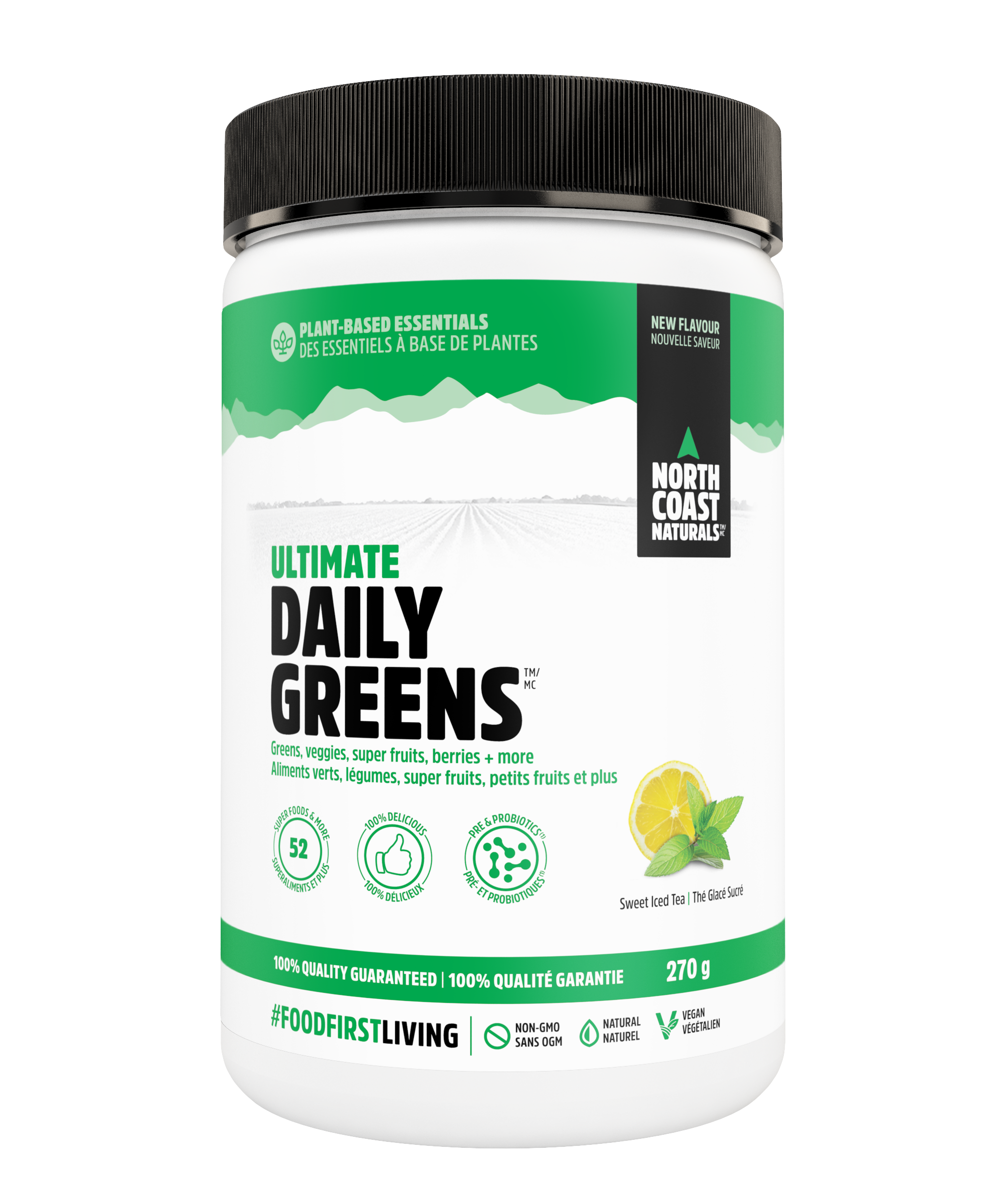 NORTH COAST NATURALS - Ultimate Daily Greens 270 g. (รับฟรี!! PVL Shaker 1.0L 1 ใบ เมื่อซื้อเฉพาะรส Sweet Ice Tea)