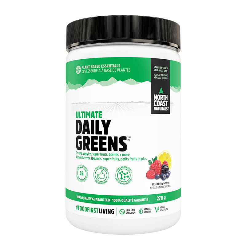 NORTH COAST NATURALS - Ultimate Daily Greens 270 g. (รับฟรี!! PVL Shaker 1.0L 1 ใบ เมื่อซื้อเฉพาะรส Sweet Ice Tea)